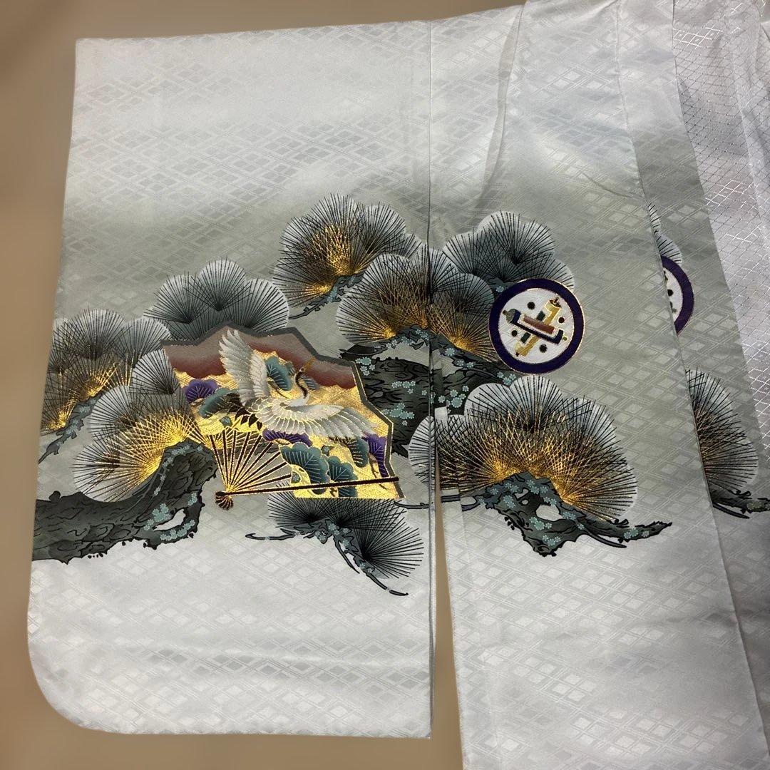 ☆中古品☆お宮参り 七五三 男の子 着物+長襦袢セット