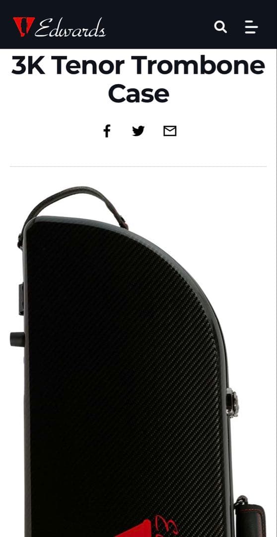 Edwards 3K Tenor Trombone Case トロンボーンケース