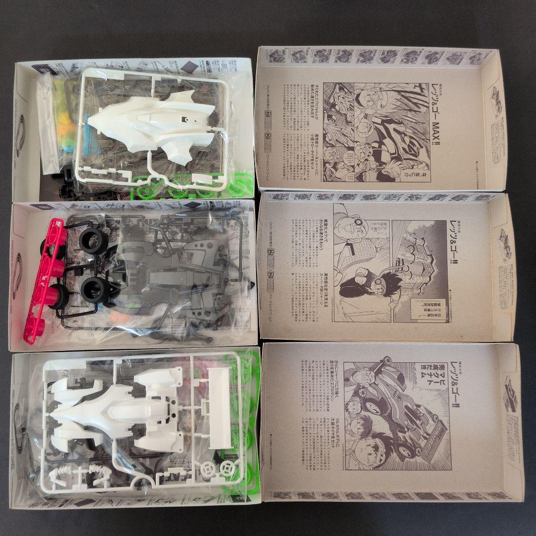 ミニ四駆 -7種　J-CUP限定品含む　当時物　箱絵付　こした作品セット