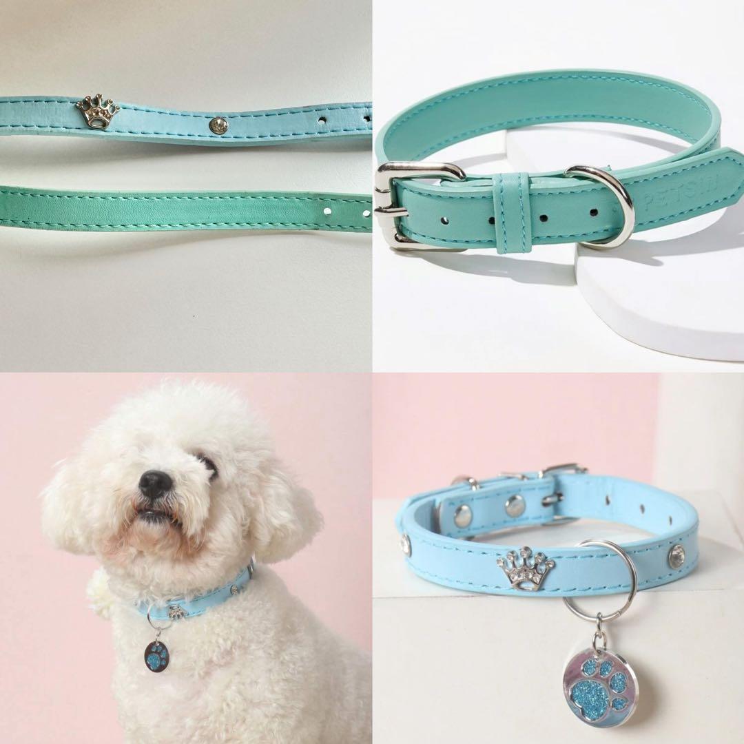 ティファニーブルー 犬用首輪 Sサイズセット - メルカリ