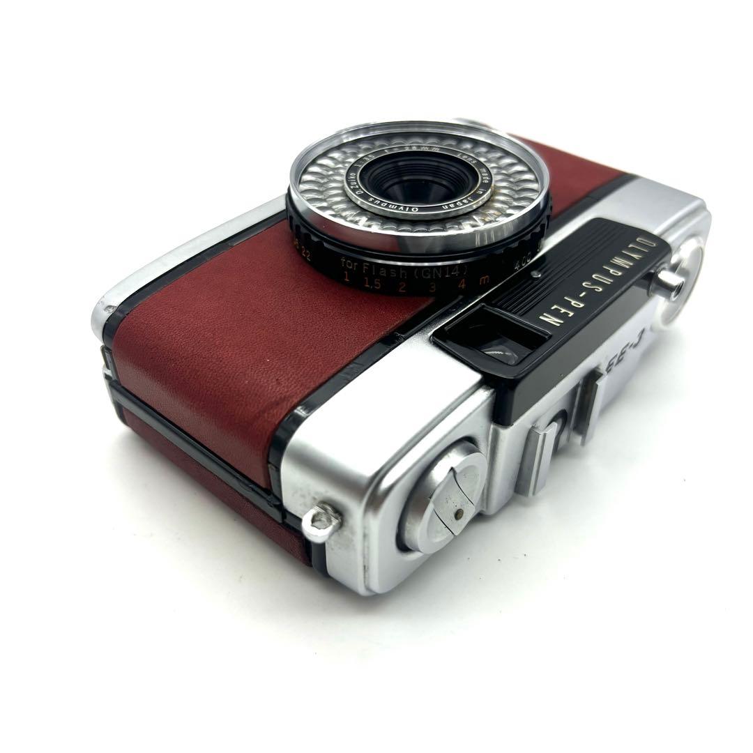 整備済・完動品】 OLYMPUS PEN EE-3 ボルドー