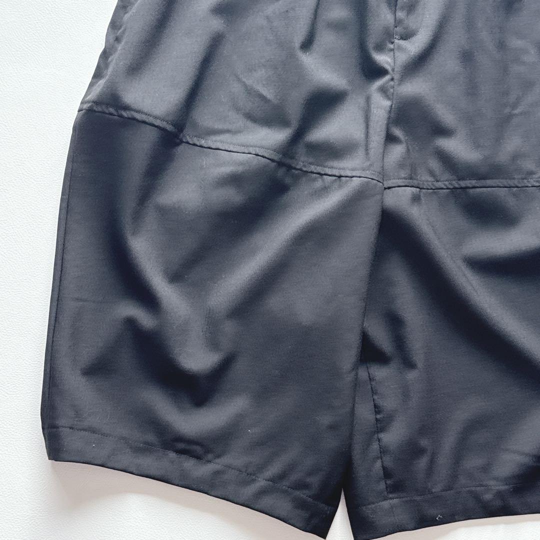 BLACKコムデギャルソン 吊りズボン サロペット ベロア 紫黒 サムエル