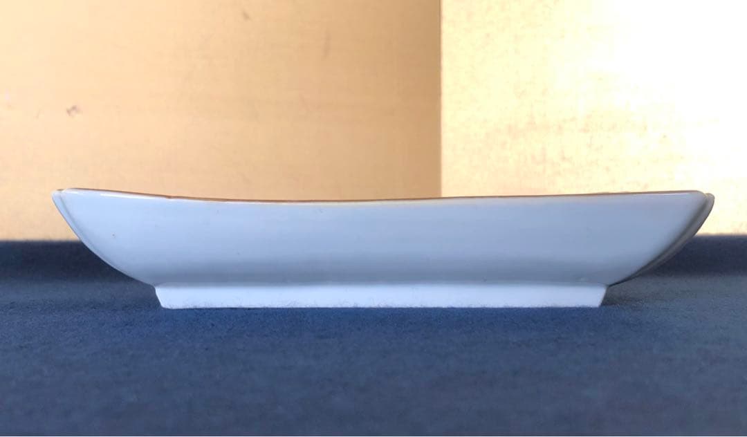 《R》伊万里 金彩色絵 長皿4客 角皿 懐石　251007あ7