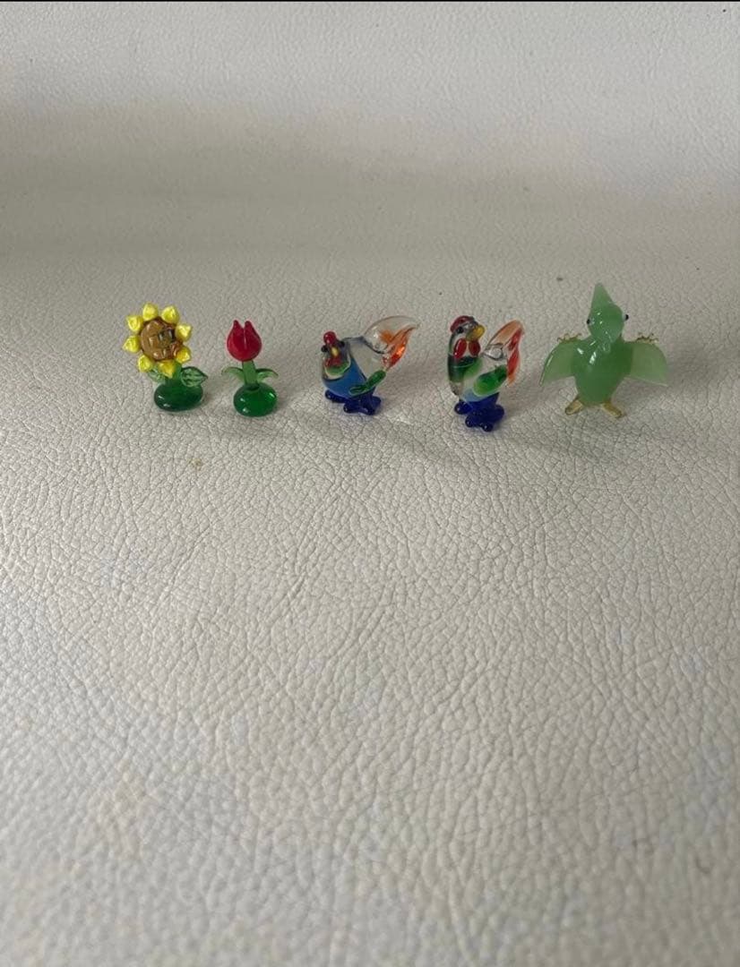 ガラス細工 ミニチュア 天然石 計41点 縁起物 小樽 北一ガラス 函館