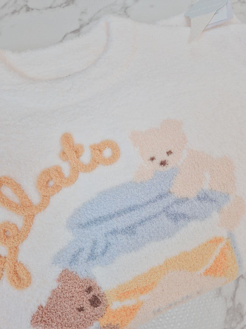 ジェラートピケ はちみつベア柄プルオーバー