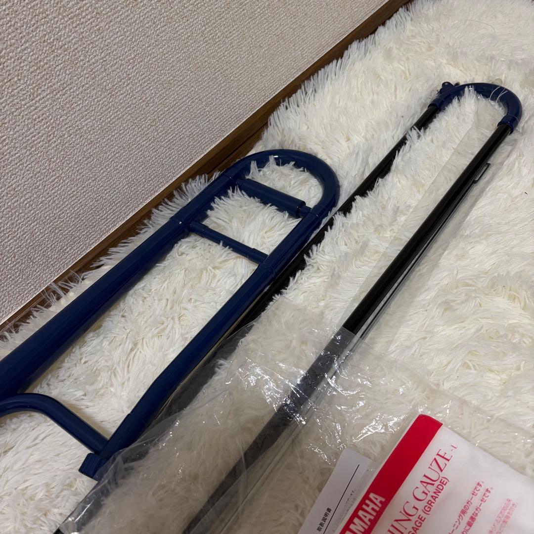 プラスチック　テナーバス　トロンボーン　ブルー　ZO 太管