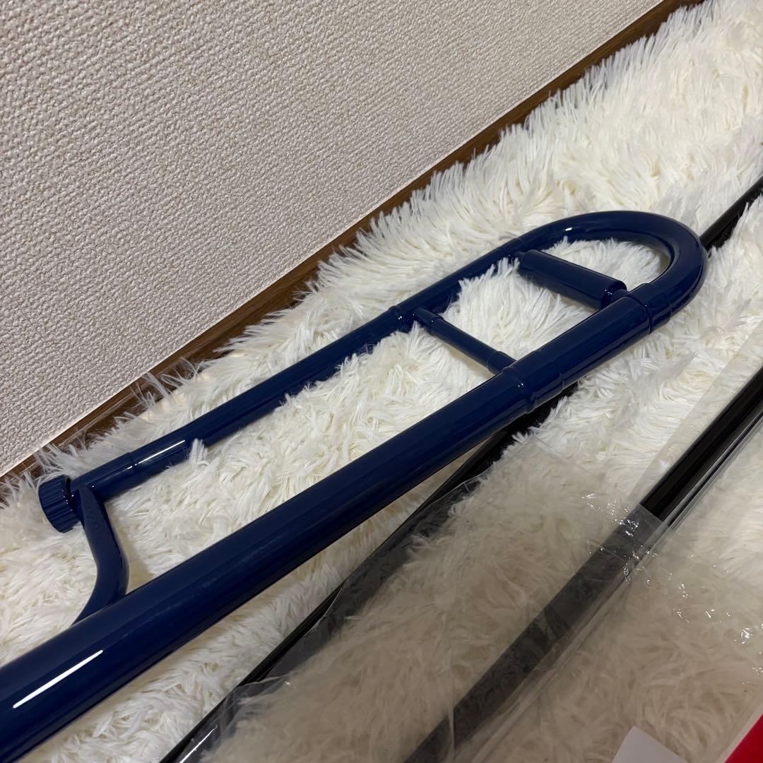 プラスチック　テナーバス　トロンボーン　ブルー　ZO 太管