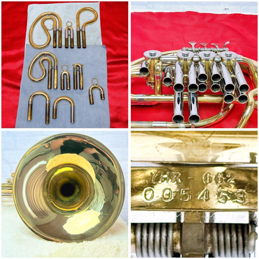 YAMAHA ヤマハ YHR-662 フルダブルホルン マウスピース付き ヤマハ