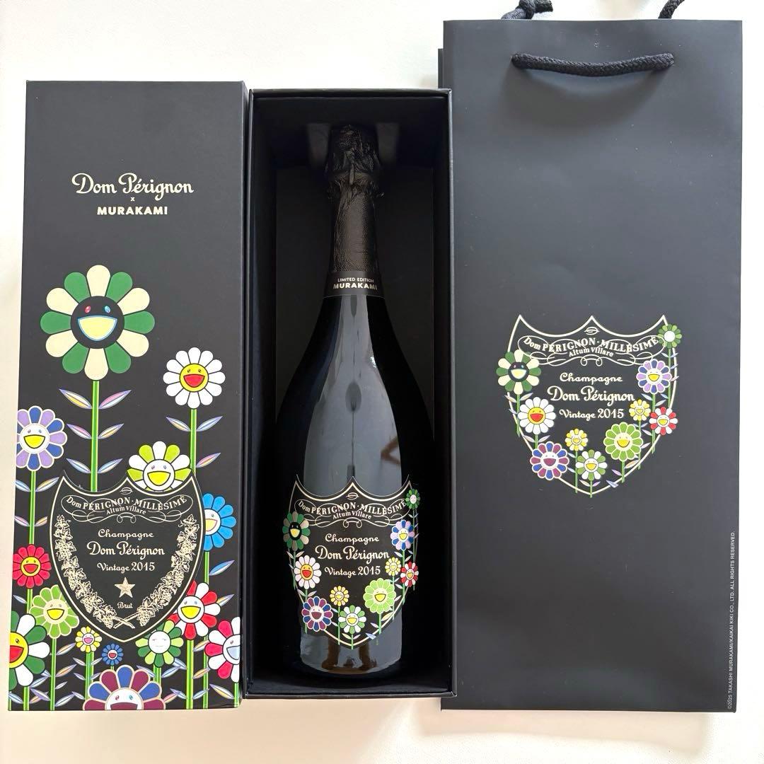 新品未開封☆ドンペリ×村上隆ヴィンテージ 2015 ギフト箱・バッグ付750ml