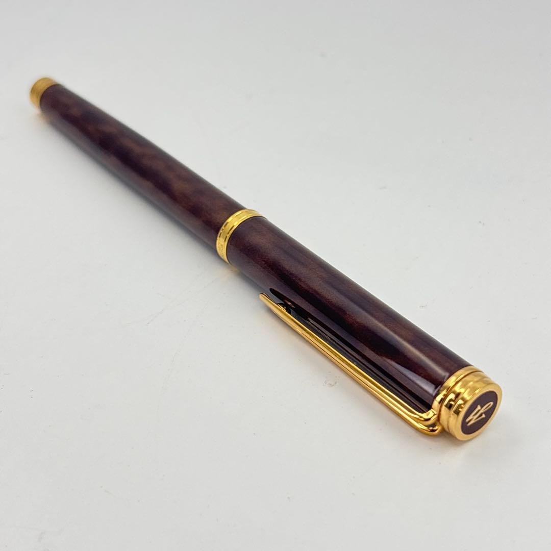 Waterman Ideal 万年筆 ペン先 F 18K WATERMAN】ウォーターマン 18K 750 万年筆 Ideal ネイビー【未使用