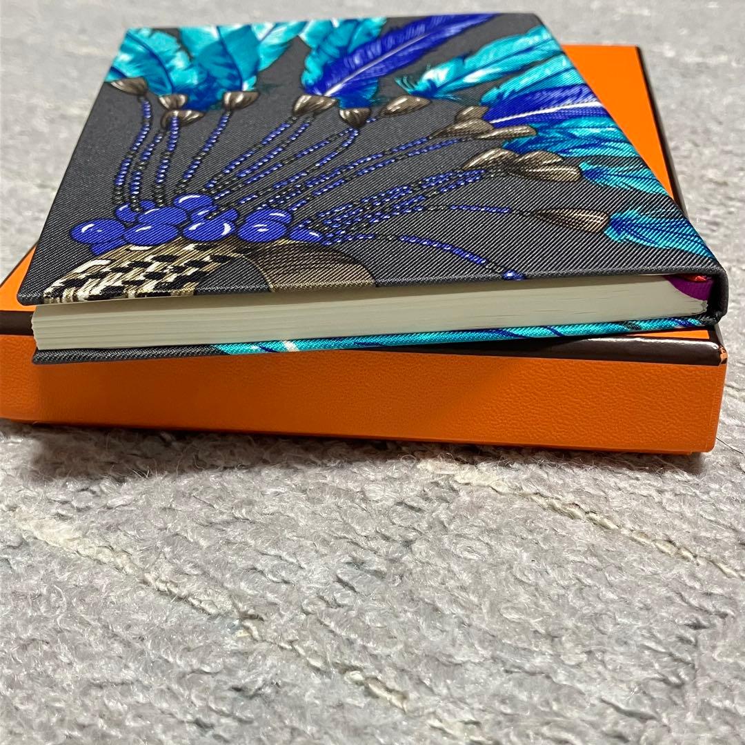 HERMES 羽根デザイン シルクノート未使用 【公式通販】 未使用