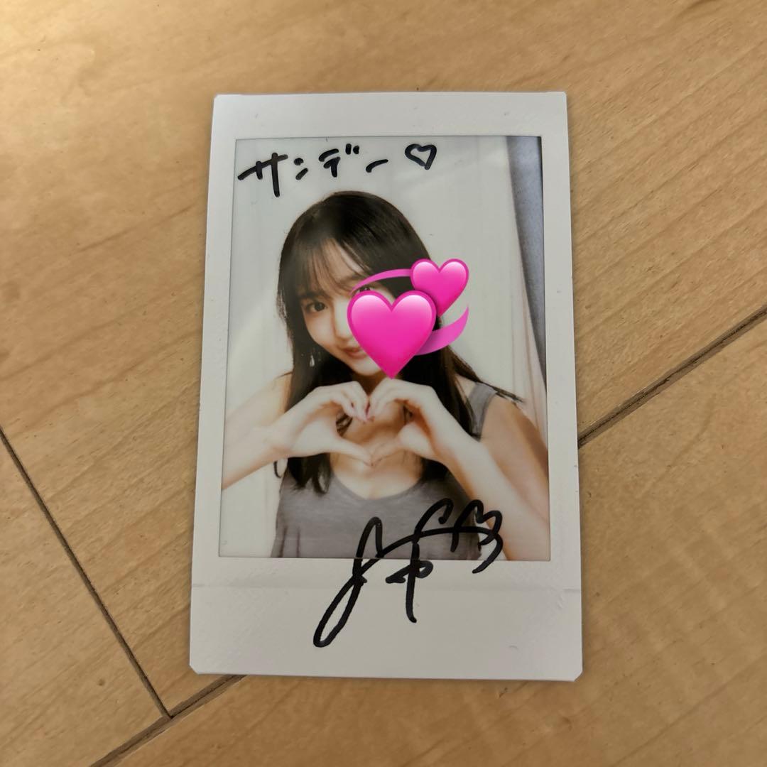 那蘭のどか チェキ 鎮目のどか 那蘭のどか サンデー限定 サインチェキ