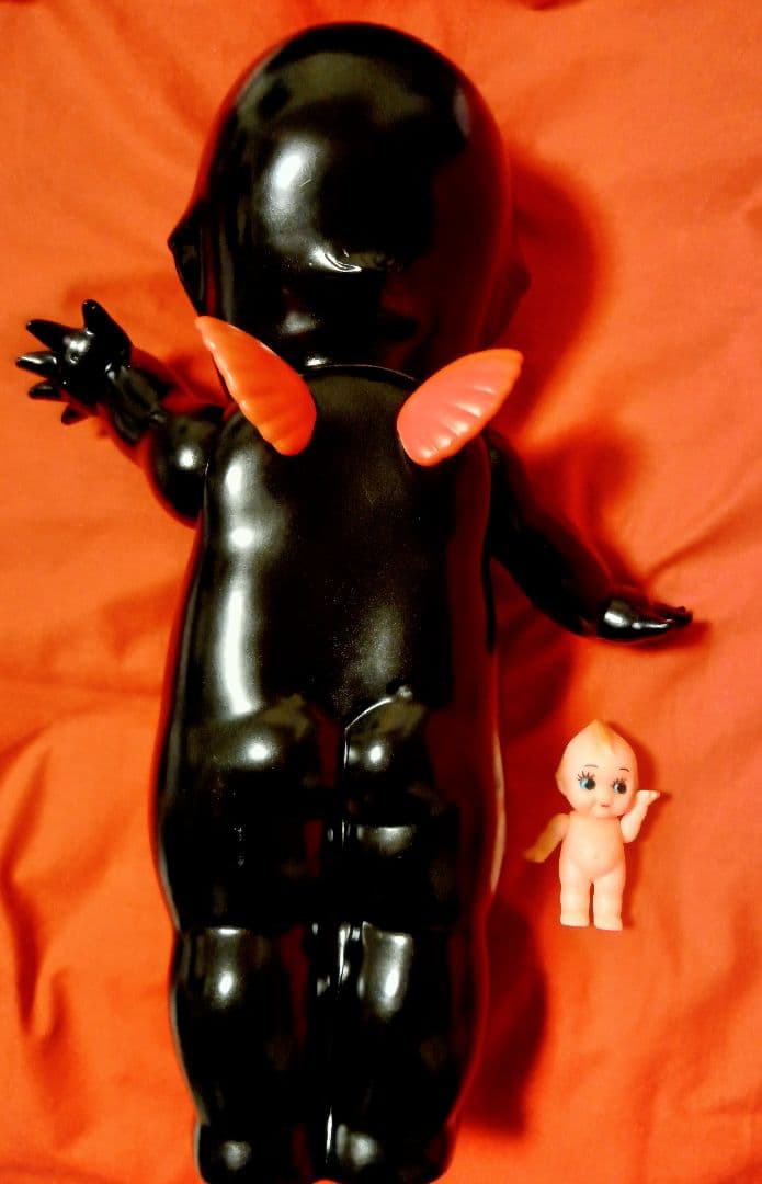 大きいキューピー人形　大きいフィギュア　昭和レトロ ソフビ人形アニメキャラ