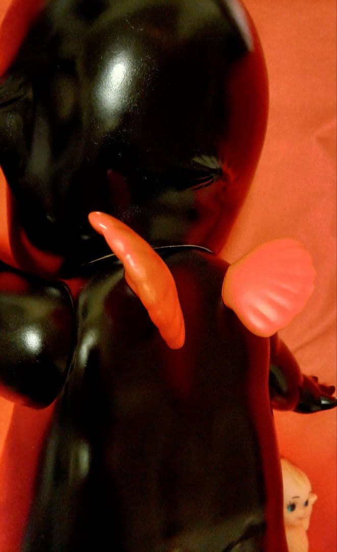 大きいキューピー人形　大きいフィギュア　昭和レトロ ソフビ人形アニメキャラ