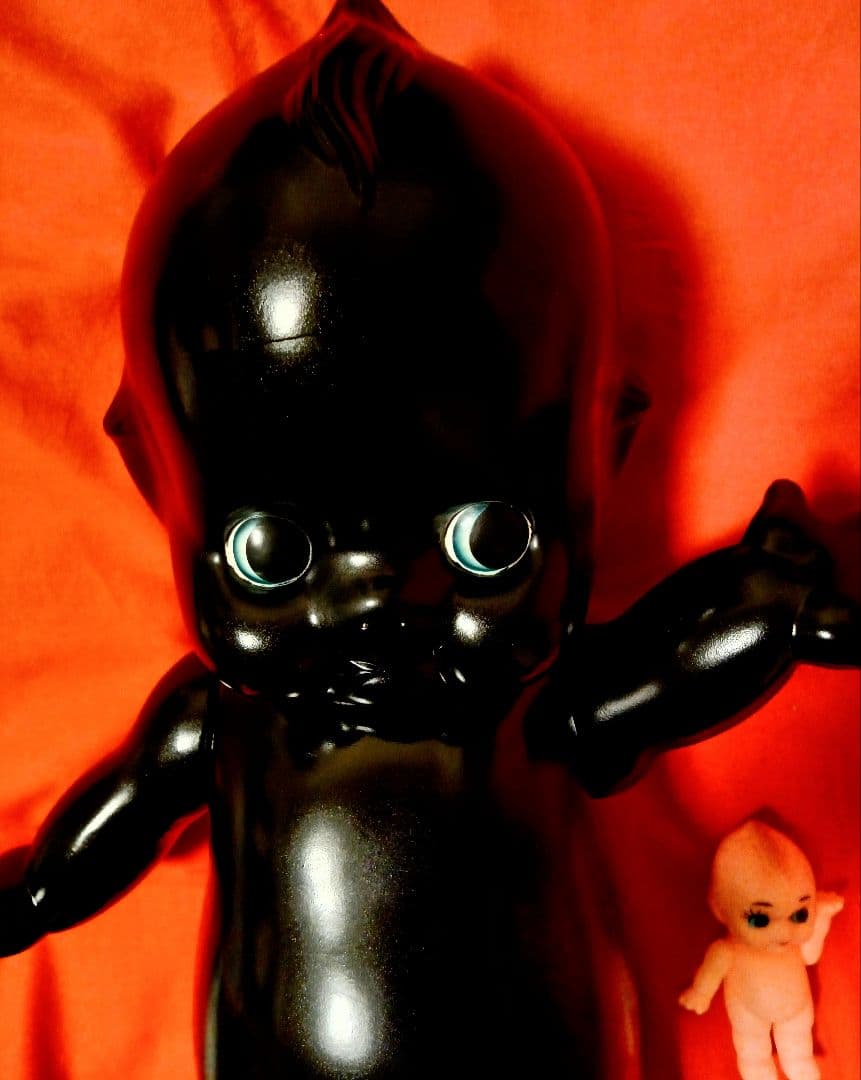 大きいキューピー人形　大きいフィギュア　昭和レトロ ソフビ人形アニメキャラ