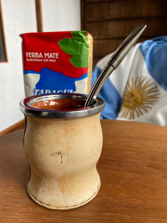 マテ壺、ボンビージャ、マテ茶葉セット