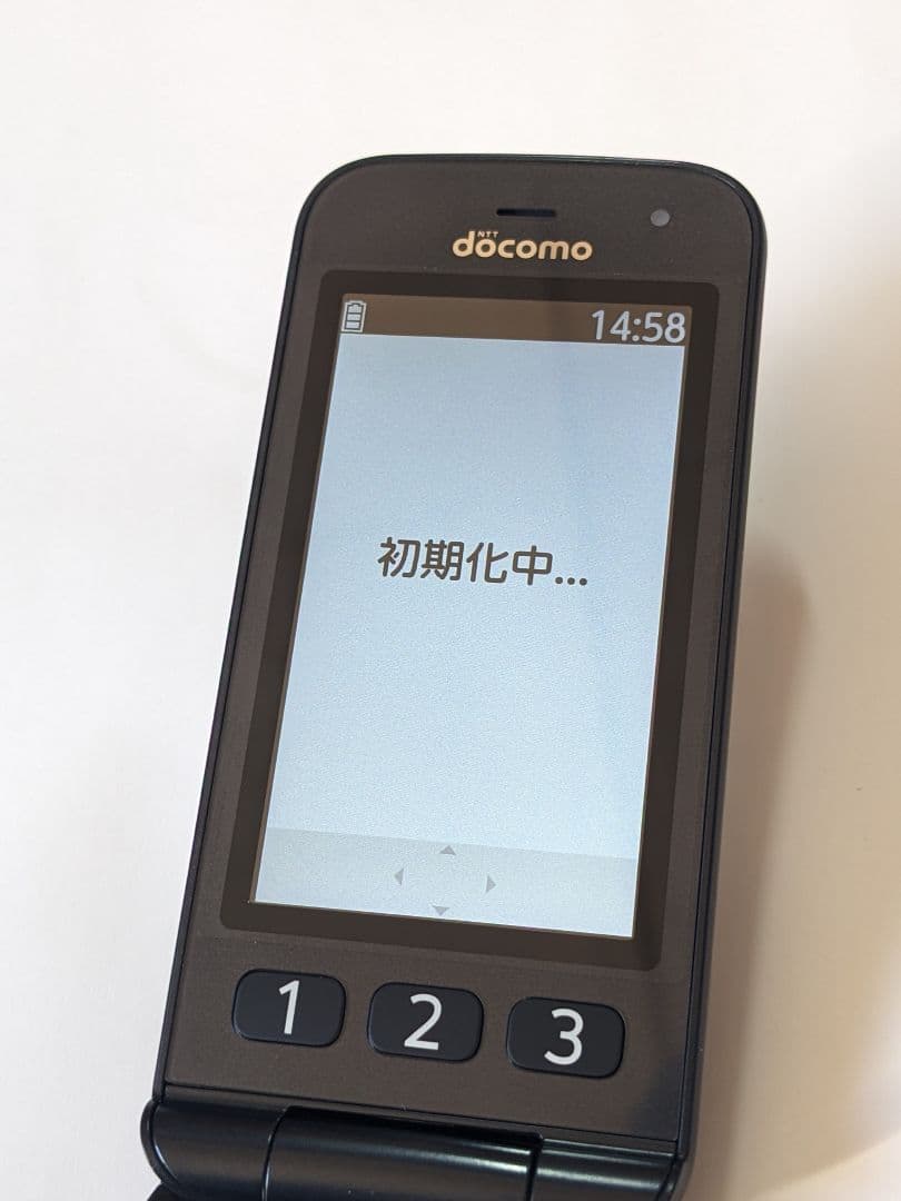 docomo らくらくホン F-41F セット ネイビー