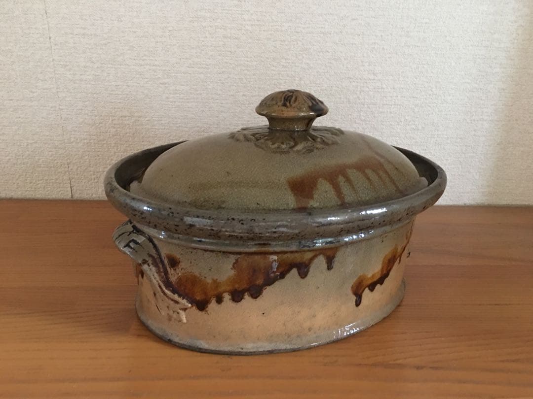 フランス アンティーク テリーヌポット 蓋付き食器 テリーヌポット