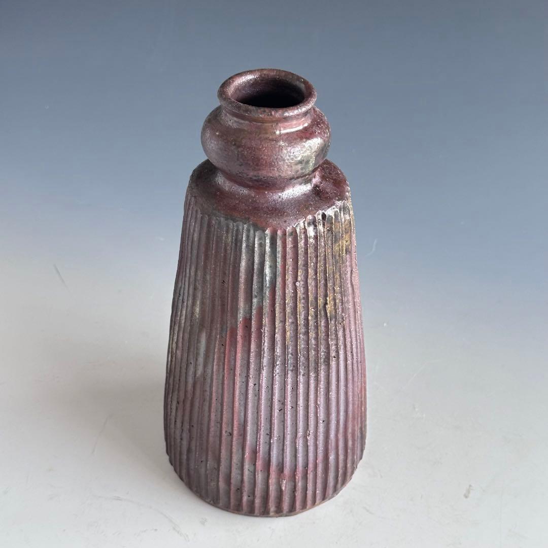 茶道具 丹波焼 傘徳利 花入 森本丹山 立杭焼 共箱 焼