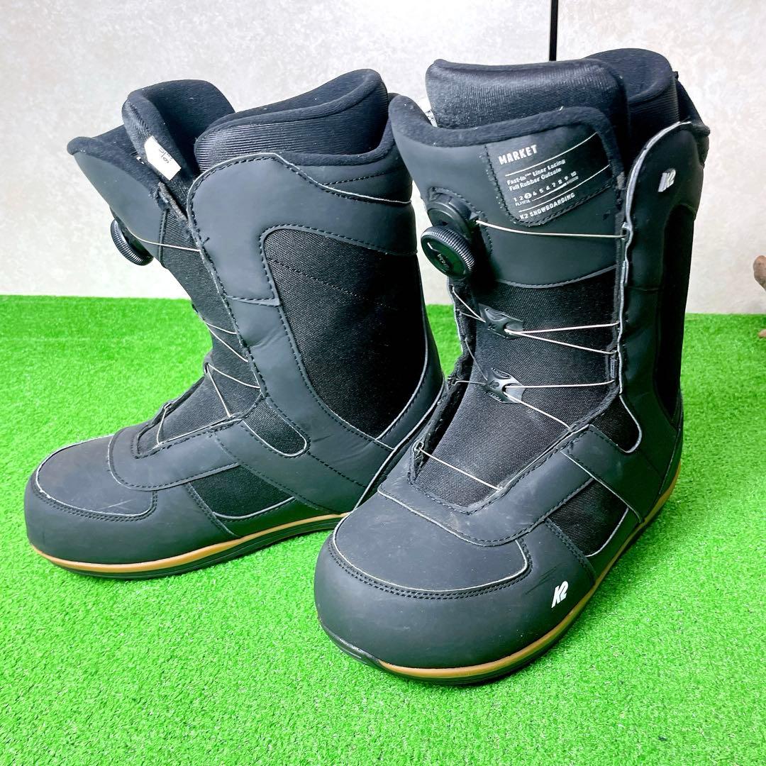 美品！K2 MARKET スノーボードブーツ 27.5cm 黒　マーケット