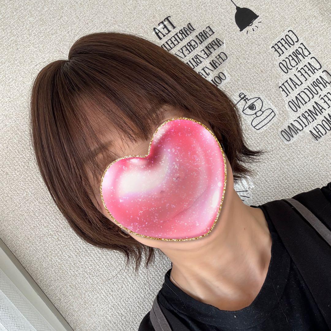 リピーター　　★サラサラ高級人毛100%★外ハネショート　ブラウン