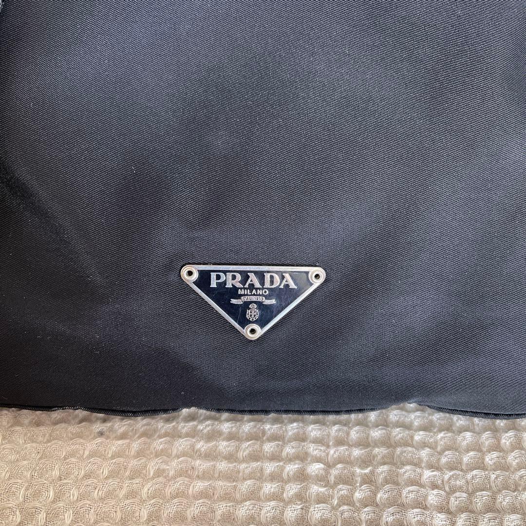 ◇ 良品 PRADAプラダ ショルダーバッグ サコッシュ ナイロン ブラック ◇