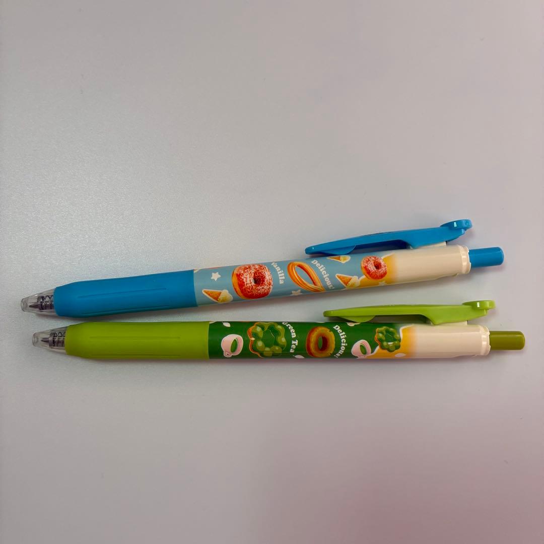 ゼブラ サラサ SARASA ミスタードーナツ ボールペン 0.5m 水色 薄緑