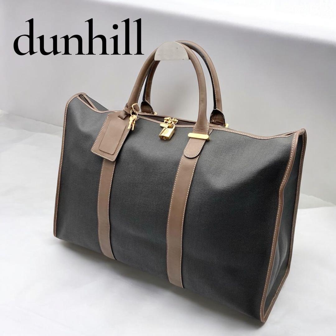 dunhill ダンヒル ボストンバッグ 大容量 旅行 出張 - メルカリ
