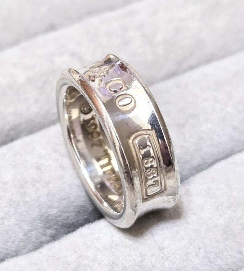 ティファニー　1837　SILVER925　シルバーリング　9号　42990