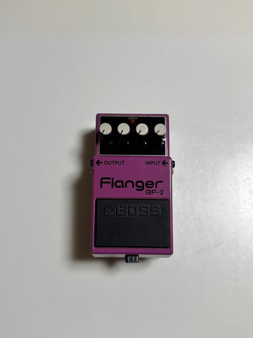 BOSS Flanger BF-2 エレキギター エフェクター BOSS BF-2 Flanger 1995 W/Box near Mint Vintage Guitar Pedal Yellow