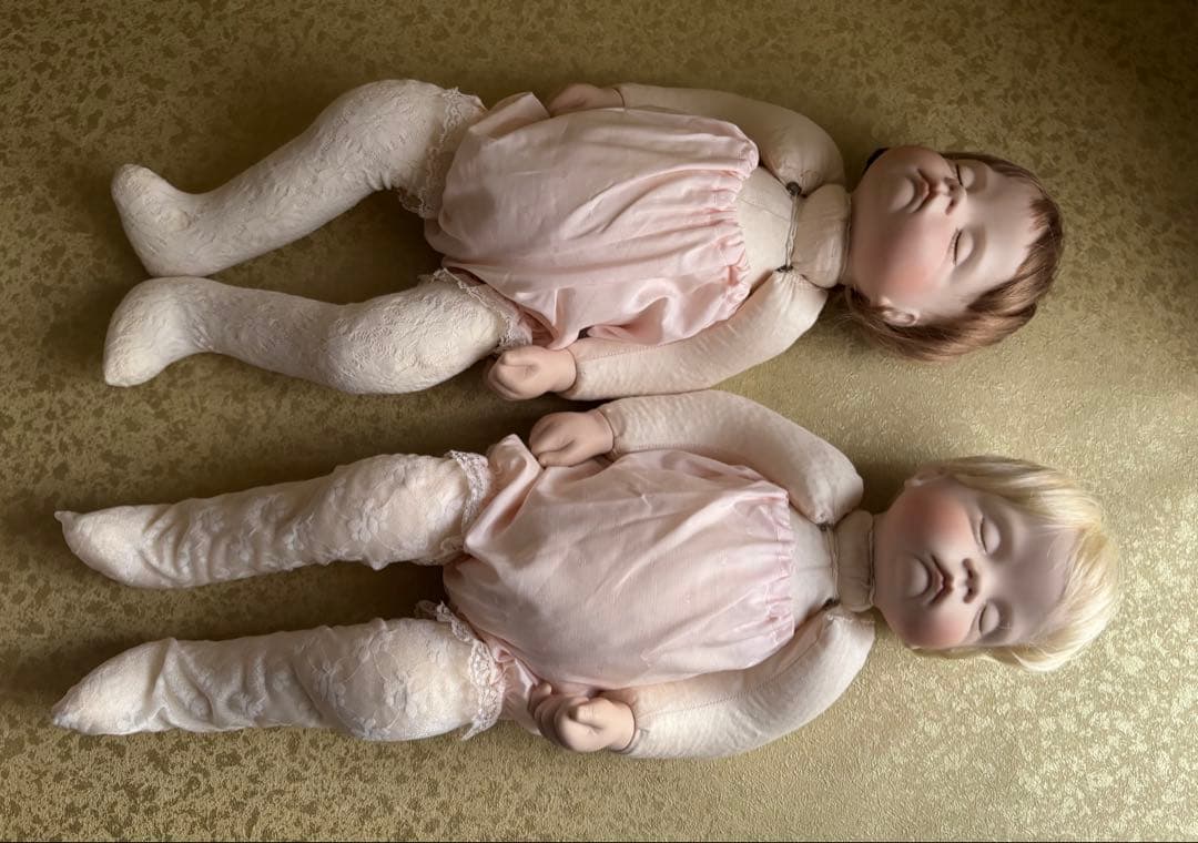 リボーンドール 双子 SUGAR BRITCHES ベビー ビスクドール 刻印