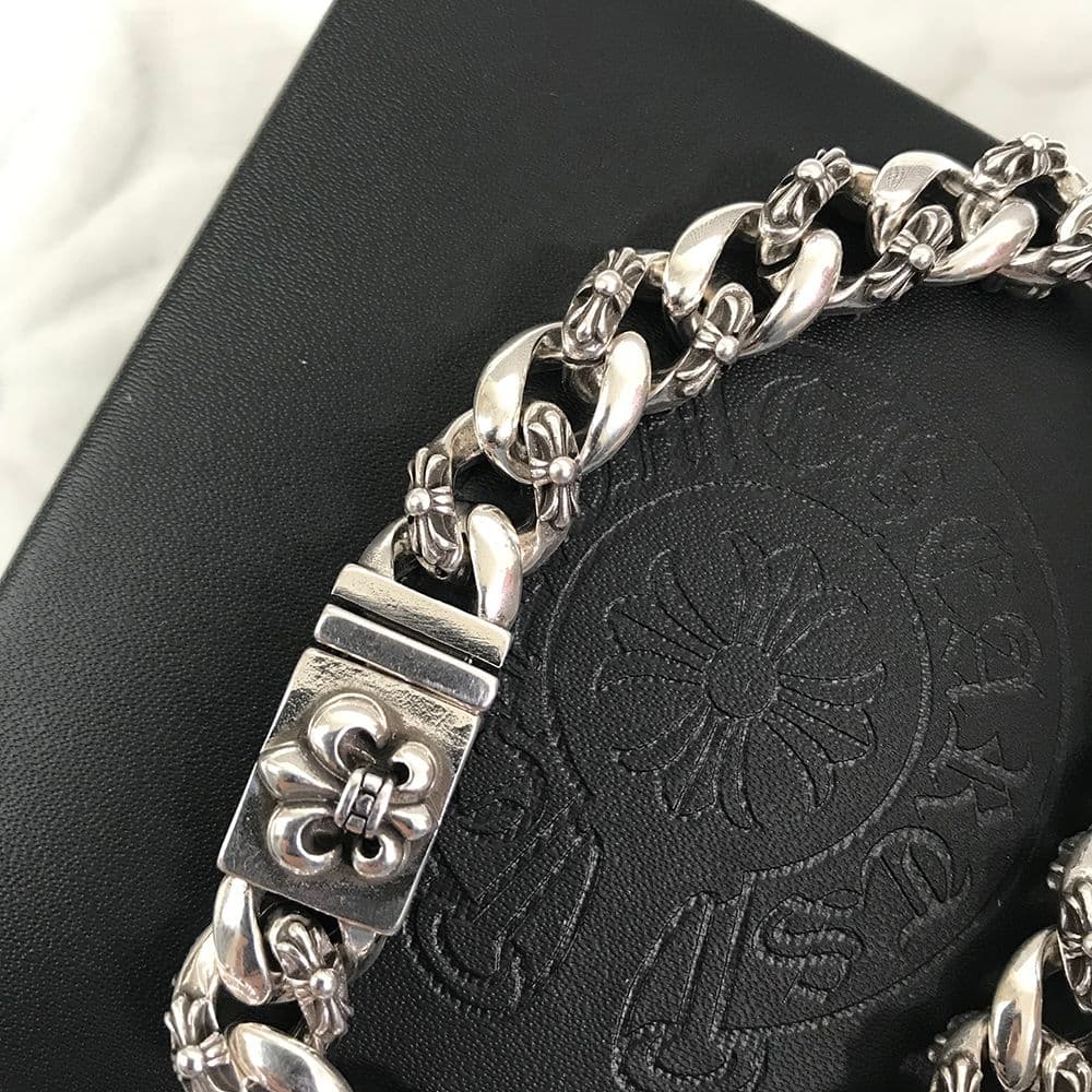 CHROME HEARTS フレア リンク ブレスレット 925 シルバー