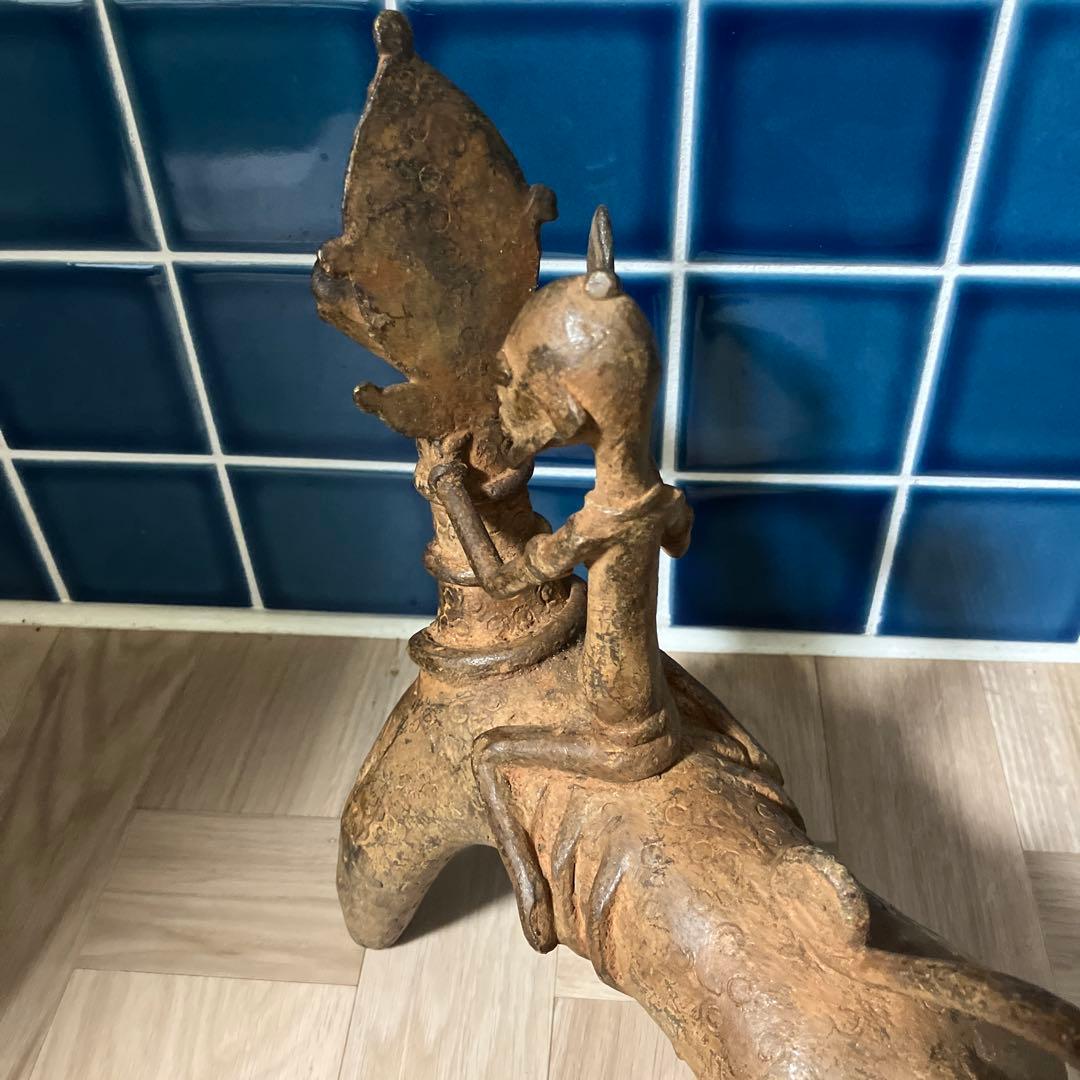 マリ共和国 ドゴン族金属製 オブジェ馬 - メルカリ