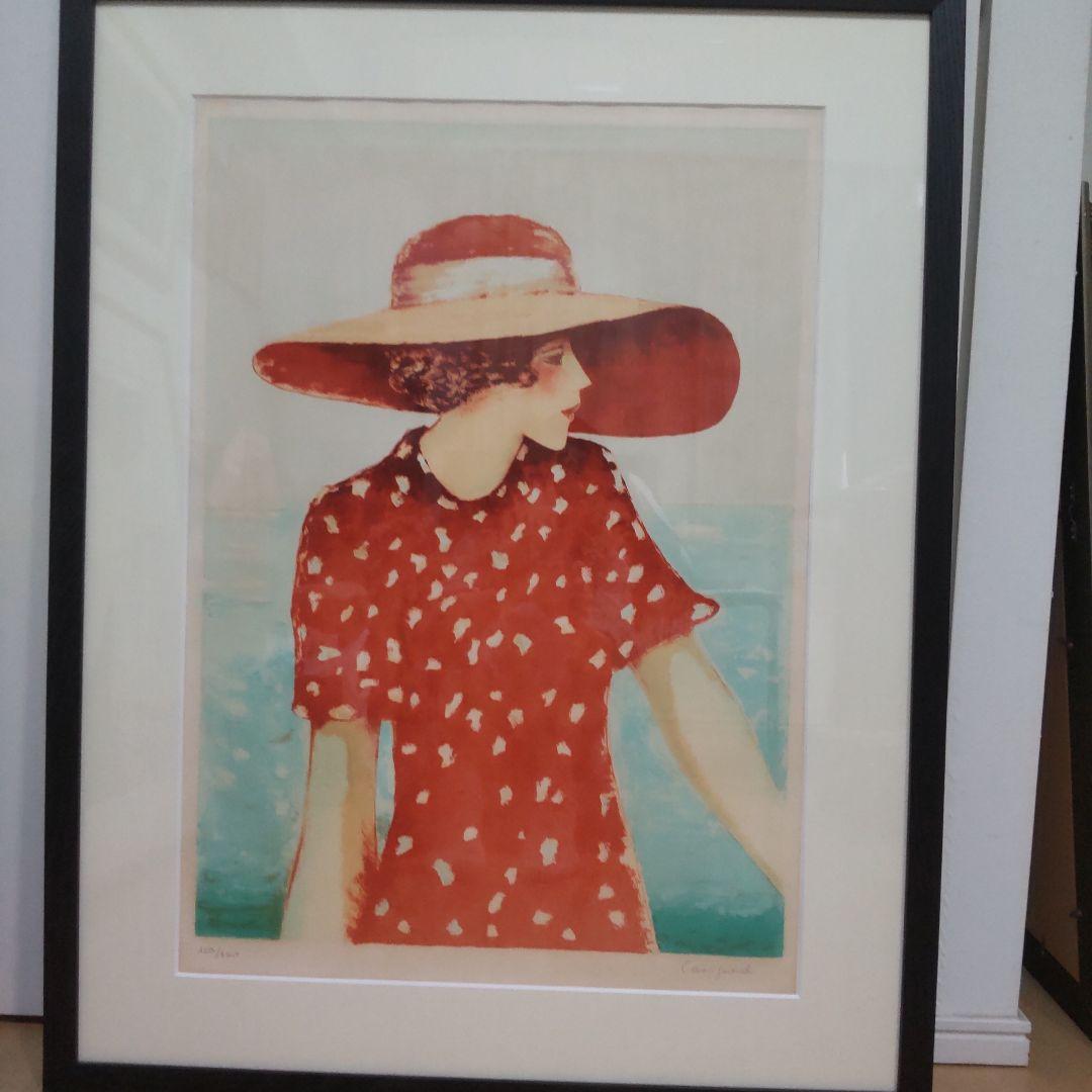 真作】絵画笠原可雄日本画10号朝顔日展会友名品箱・黄袋入Q103