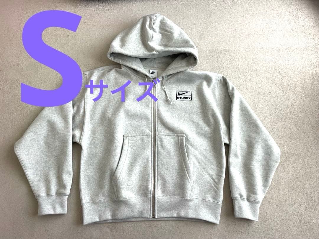 Stussy x Nike Fleece Zip Hoodie グレー 2025