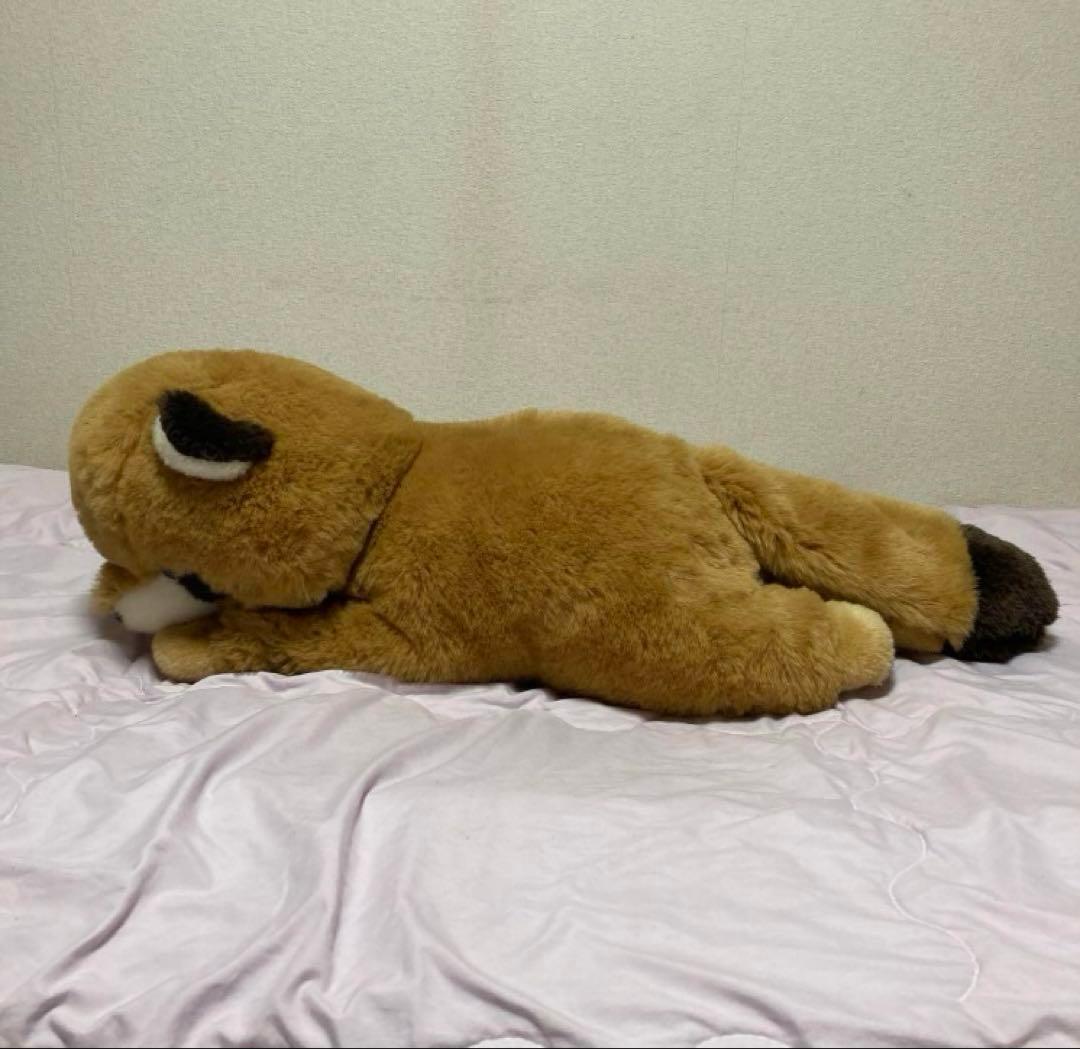 ぬいぐるみの三英 特大サイズ たぬき ぬいぐるみ 中古品 昭和レトロ