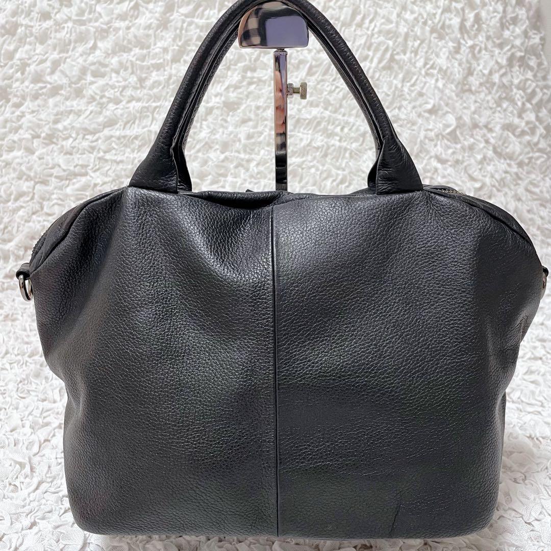 美品✨ear PAPILLONNER レザーフラップ2WAYバッグ S ブラック