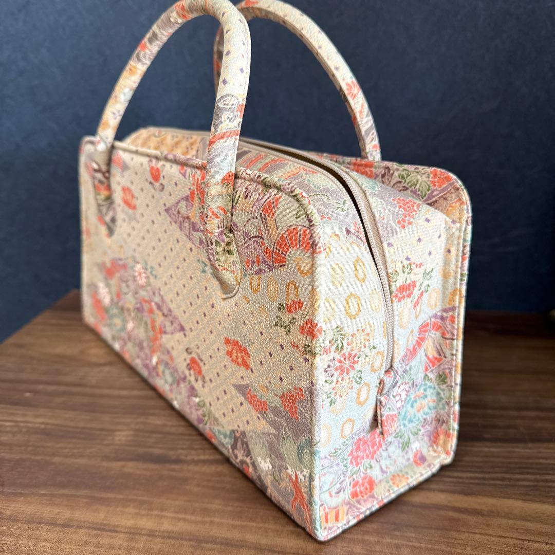 伊と忠　友禅柄　利休バッグ