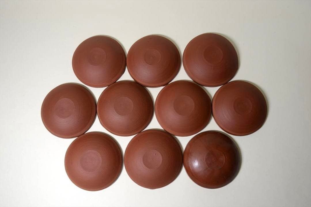 明治時代　備前　擂鉢　小皿　１０枚組　骨董品　アンティーク a