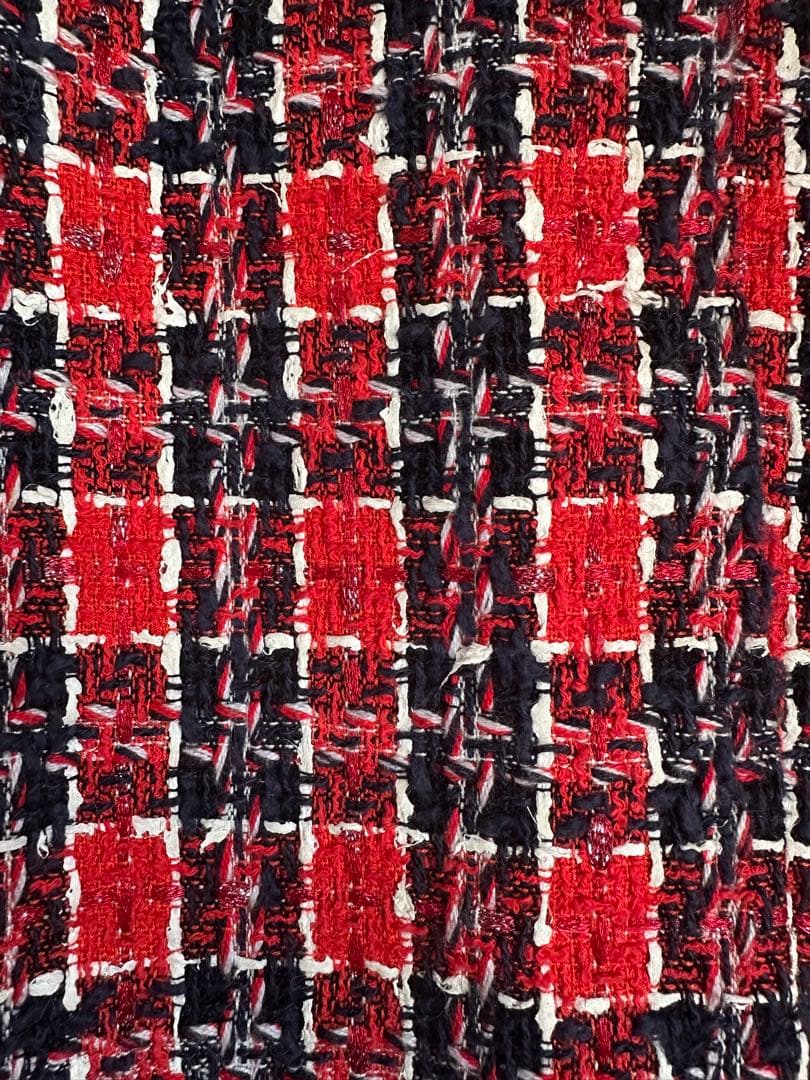 GUCCI チェック柄 ツィードひざ丈スカート