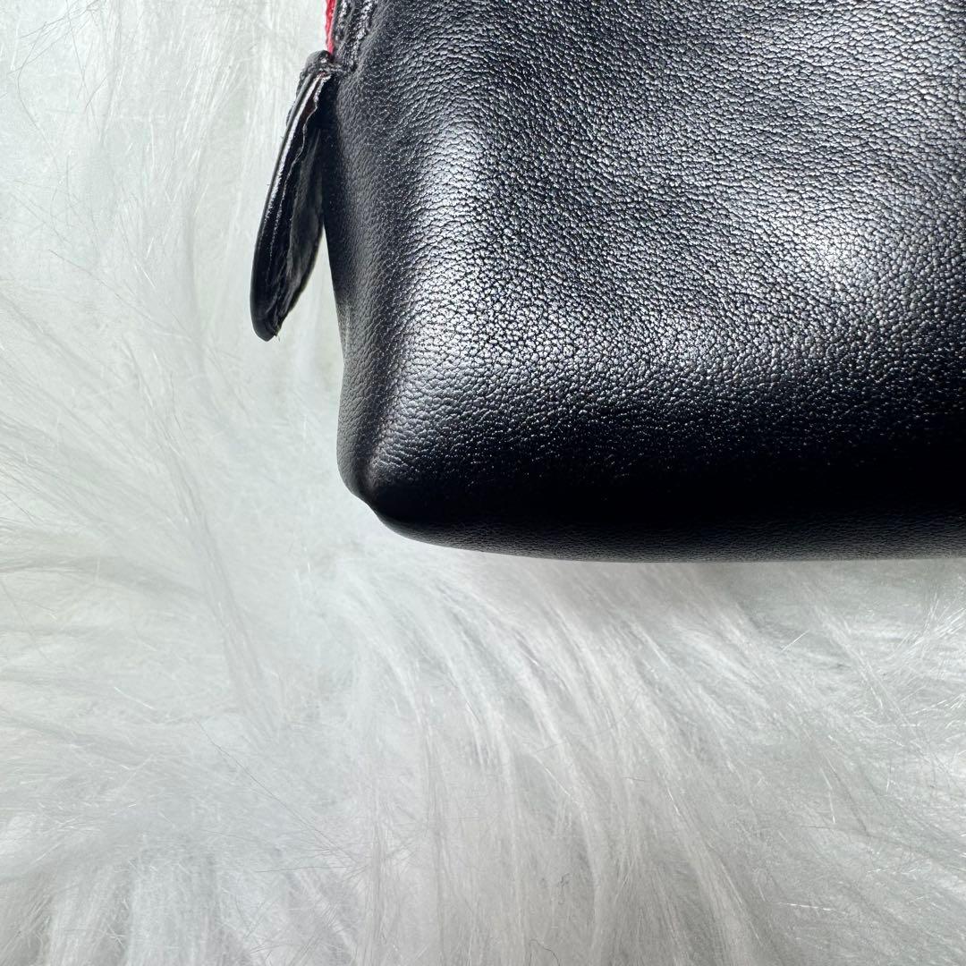 CHANEL シャネル　ケース　ポーチ　レザー　ブラック　黒　ビンテージ