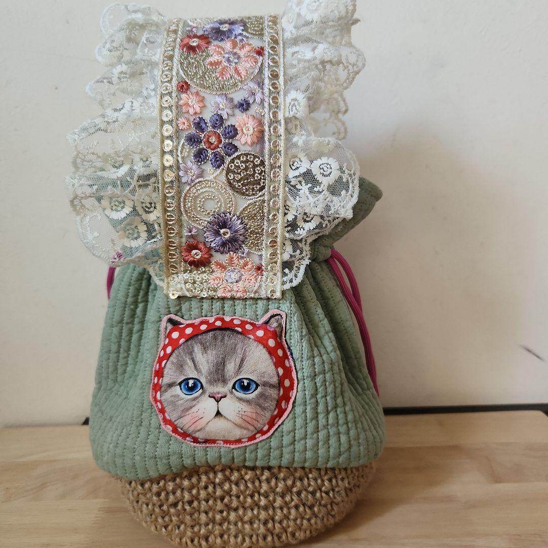 れ*ゃ様 コヤンイサムチョン　巾着バック　ハンドメイド