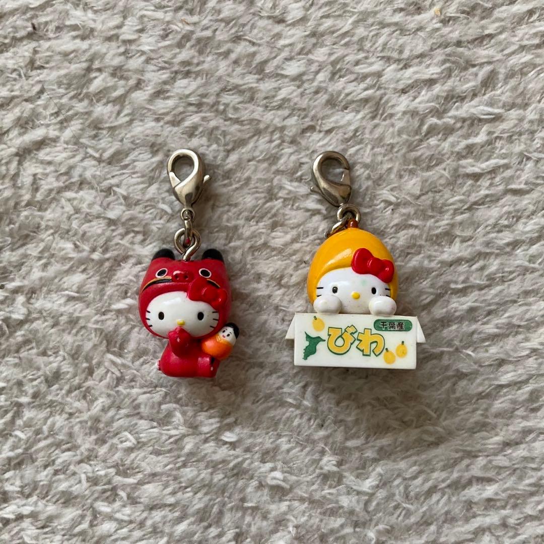 【ご当地キティ】 ハローキティ 根付けチャーム ストラップ キーホルダー 13個