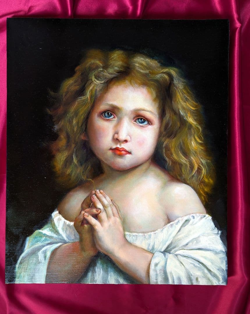 西洋絵画【摸写】ブグロー「少女」国立西洋美術館所蔵　 painterTMK出品