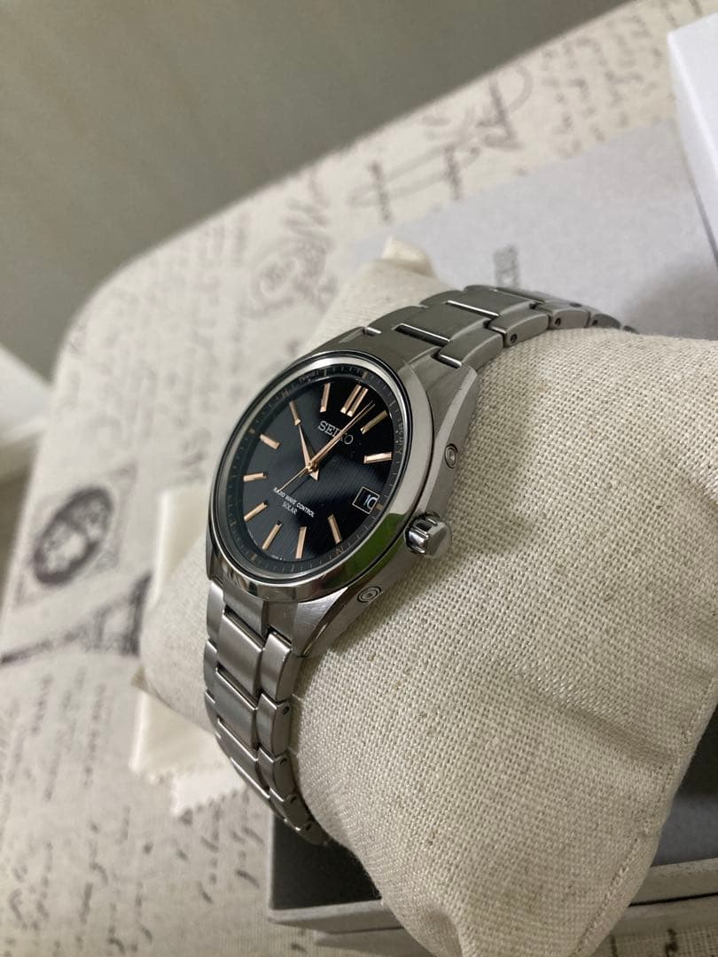 良品！セイコー SEIKO ブライツ チタン 電波ソーラー sagz087