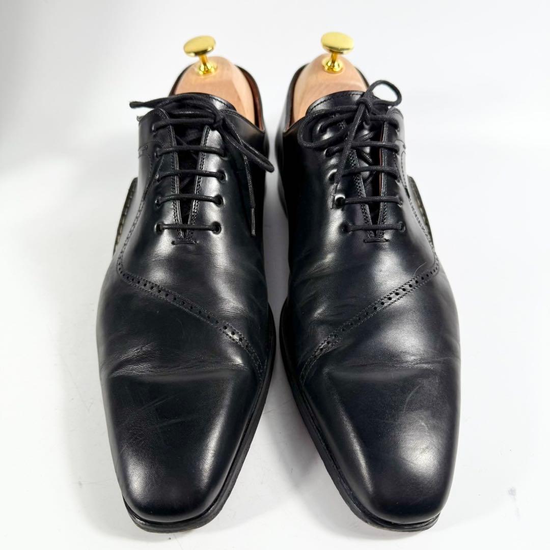 【美品】MAGNANNI マグナーニ　ホールカット（42）オパンケ製法　革靴　黒