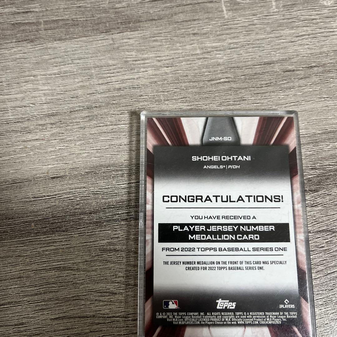大谷翔平 2022 トップス メダリオンカード ジャージナンバー Topps