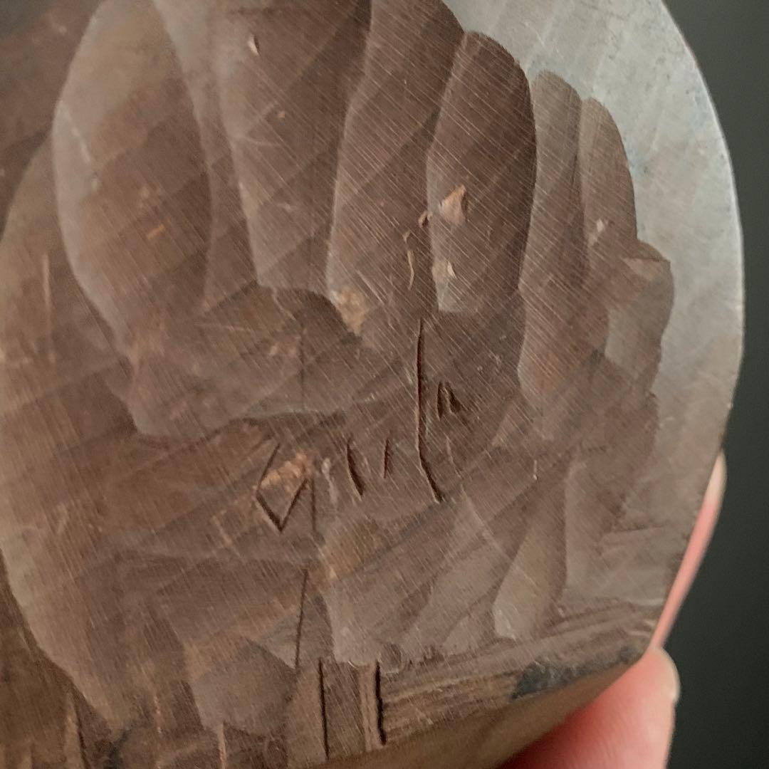 木彫 鶏 但馬木彫 彫刻作品 石田えいじ 古道具 アンティーク アート