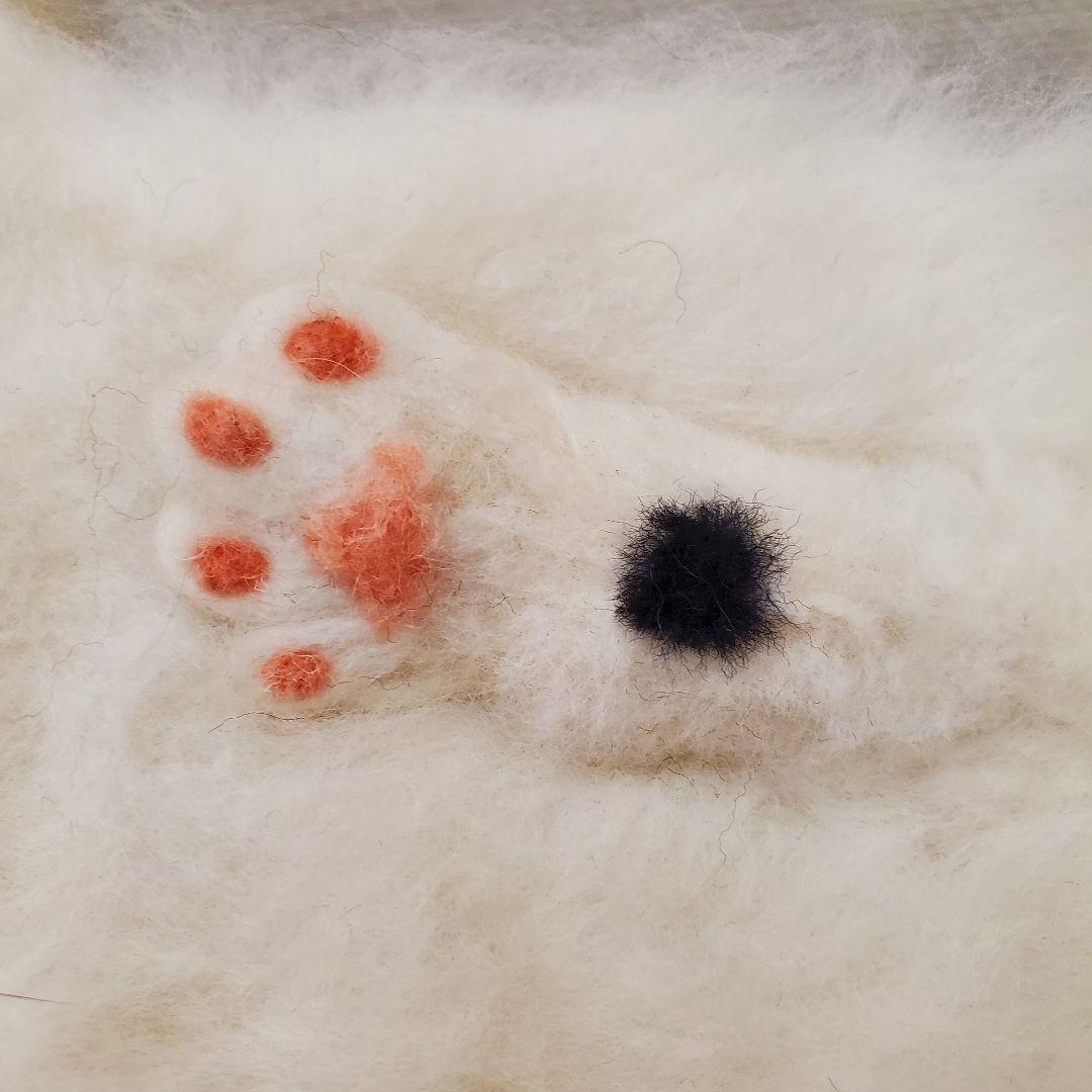 羊毛フェルト猫 白トビキジの通販はau PAY マーケット - 輸入雑貨の