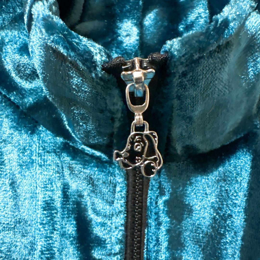 ☆旧タグ☆ GALFY☆ガルフィー☆ビックロゴ☆裏地豹柄☆大型犬☆刺繍